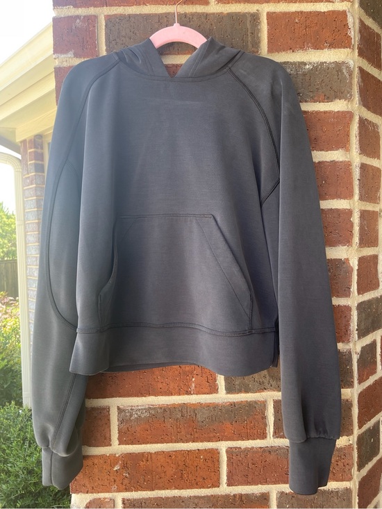 lululemon athletica Tops - lululemon athletica Charcoal Hooded Pullover Sweatshirt